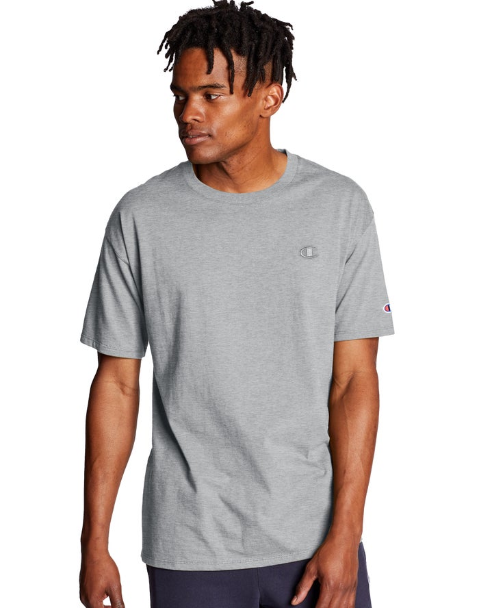 Champion T-Shirt Heren - Grijs - Classic Jersey ( 932458-FLP )